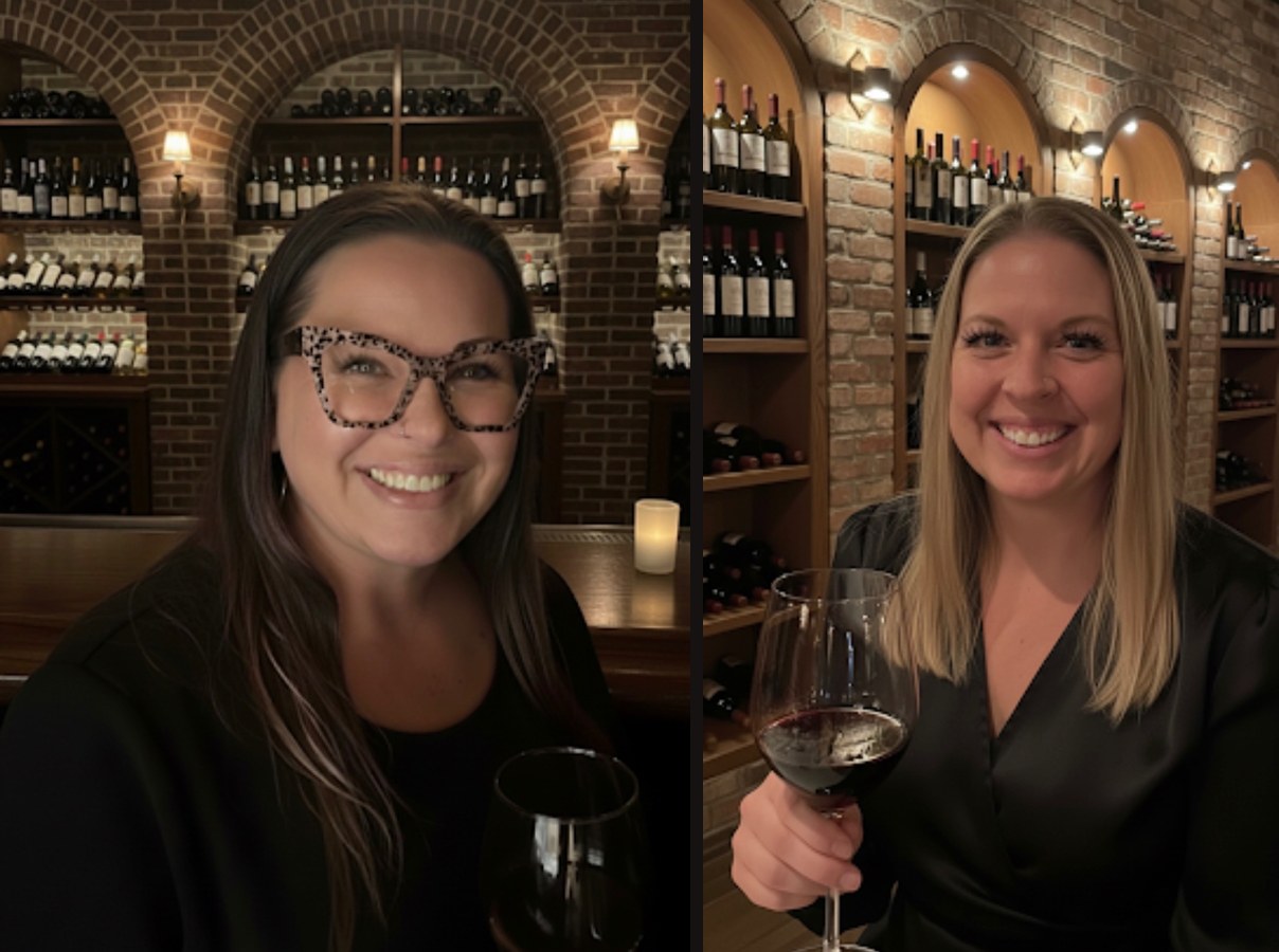 Jessica and Nikki Bowey, owners of Vintage Sister Wine Bar